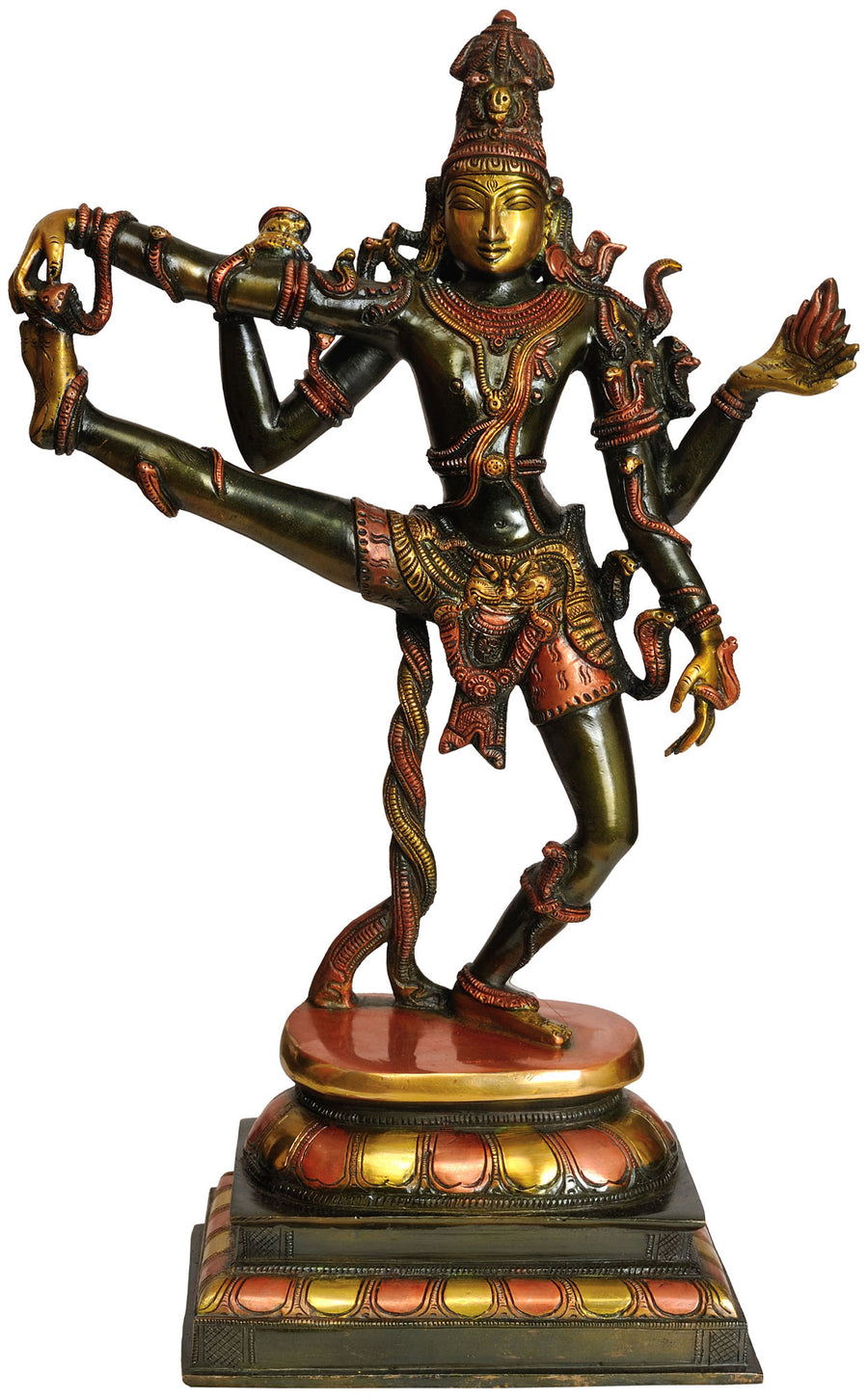17" Natesh Handmade Brass Idol for Pooja