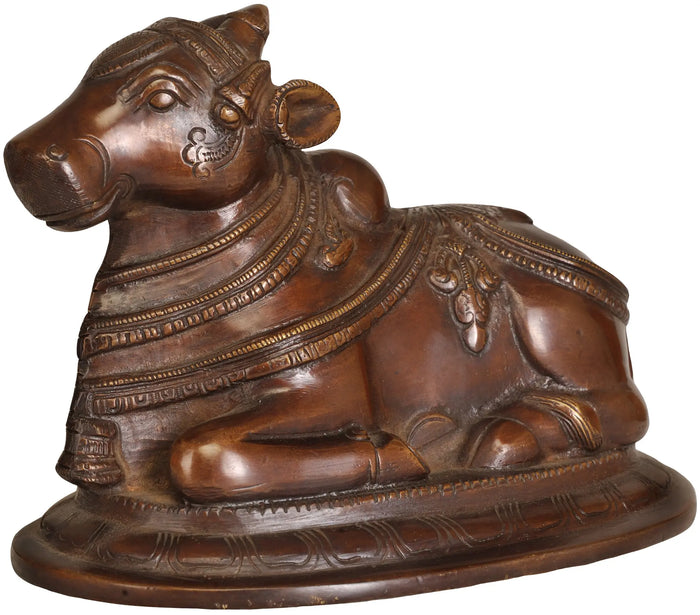 5" Nandi - The Mount of Shiva | Handmade Brass Statues