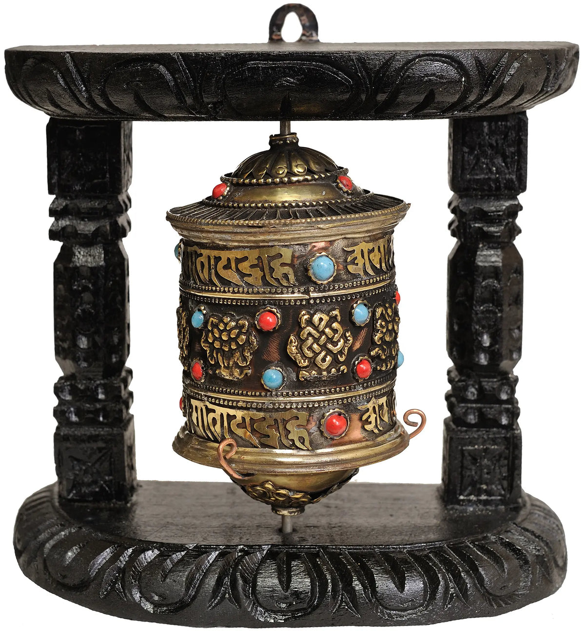 Tibetan Buddhist Enshrined Prayer Wheel