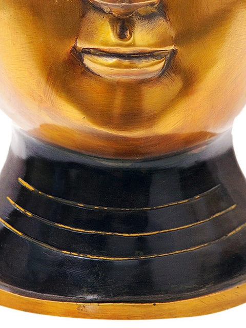 15" Large Size Lord Buddha Head in Brass | Handmade | Made in India