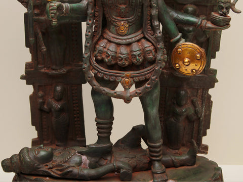 28" Large Goddess Kali Brass Statue | Handmade | Made in India