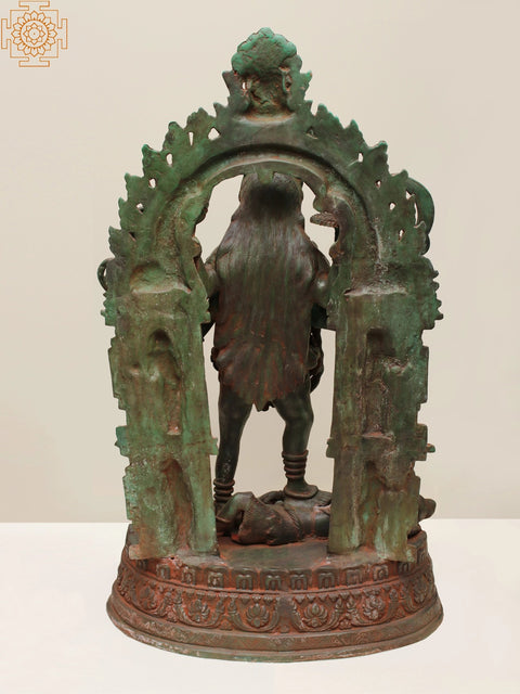 28" Large Goddess Kali Brass Statue | Handmade | Made in India