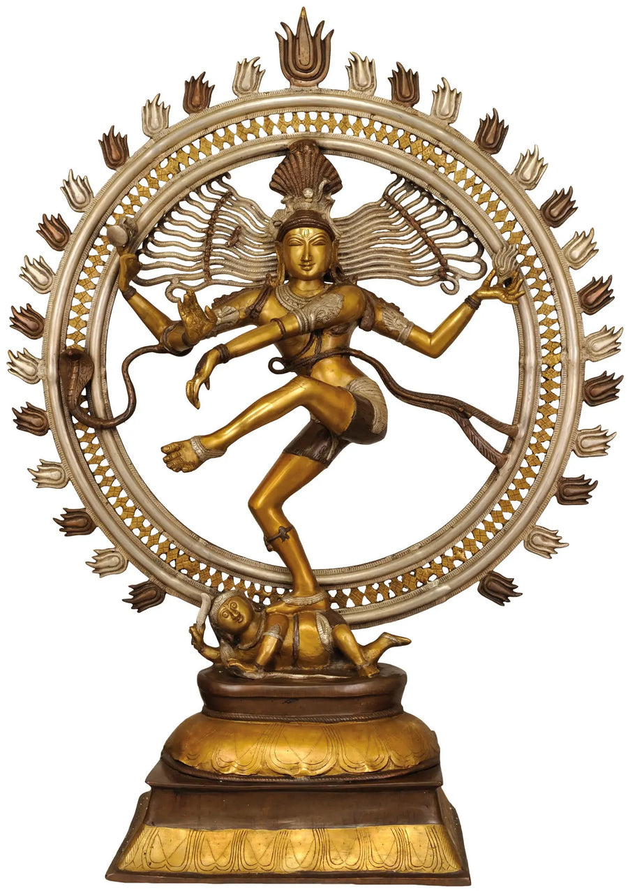 41" Large Nataraja Handmade Brass Statue for Home Decor