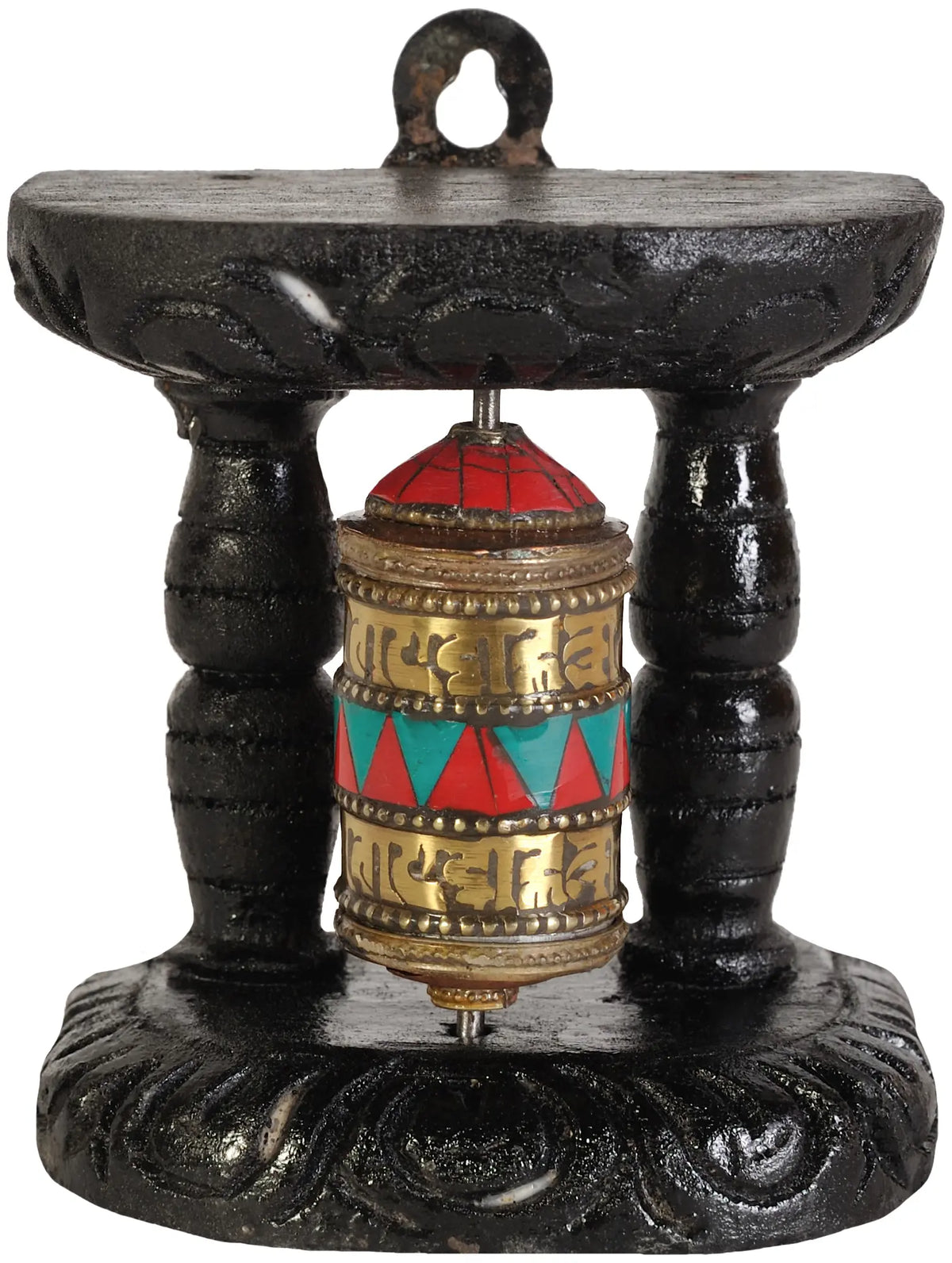 Tibetan Buddhist Enshrined Prayer Wheel