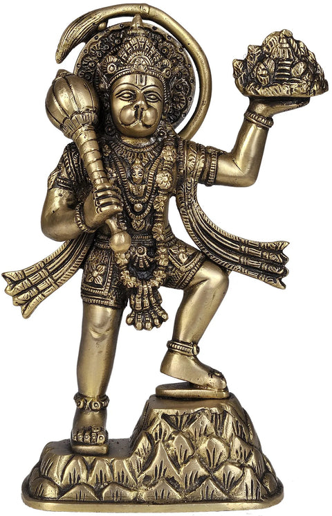 The Mighty Hanuman in Brass | Handmade | Made In India