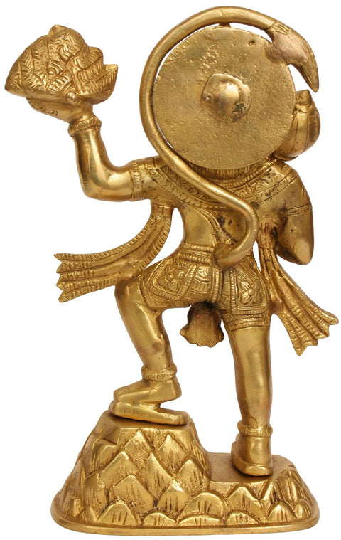 The Mighty Hanuman in Brass | Handmade | Made In India