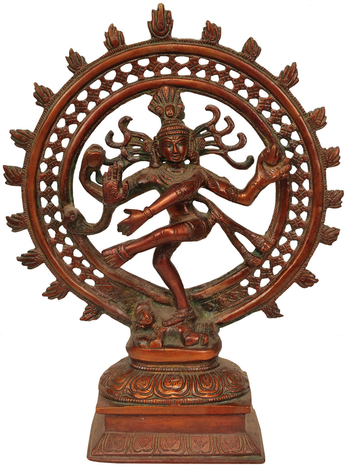 11" Lord Shiva Nataraja Handmade Brass Sculpture
