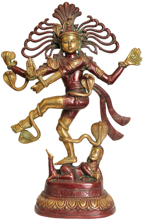 20" Lord Shiva as Nataraja In Brass | Handmade | Made In India