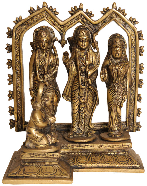 8" Shri Rama Durbar Handmade Brass Idol
