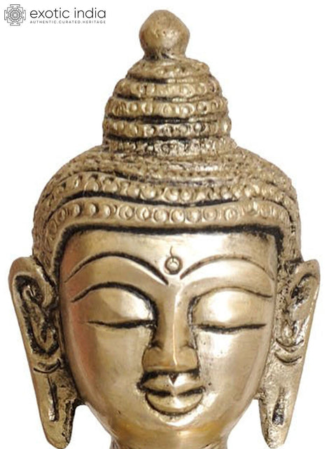 8" Lord Buddha in Bhumisparsha Mudra In Brass | Handmade | Made In India