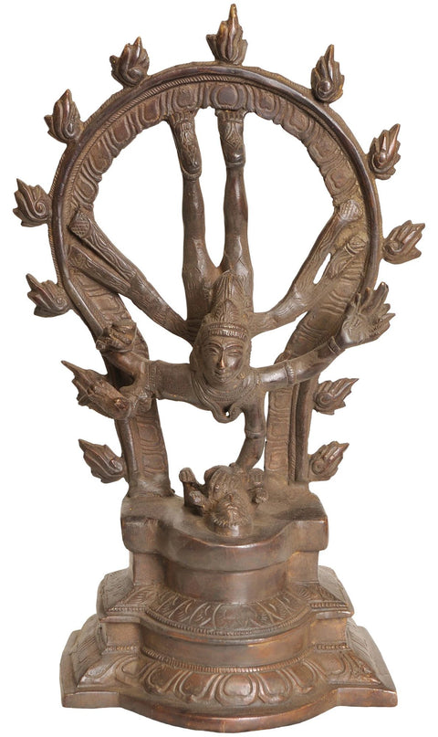 12" Bhagawan Shiva's Tandava In Brass | Handmade | Made In India