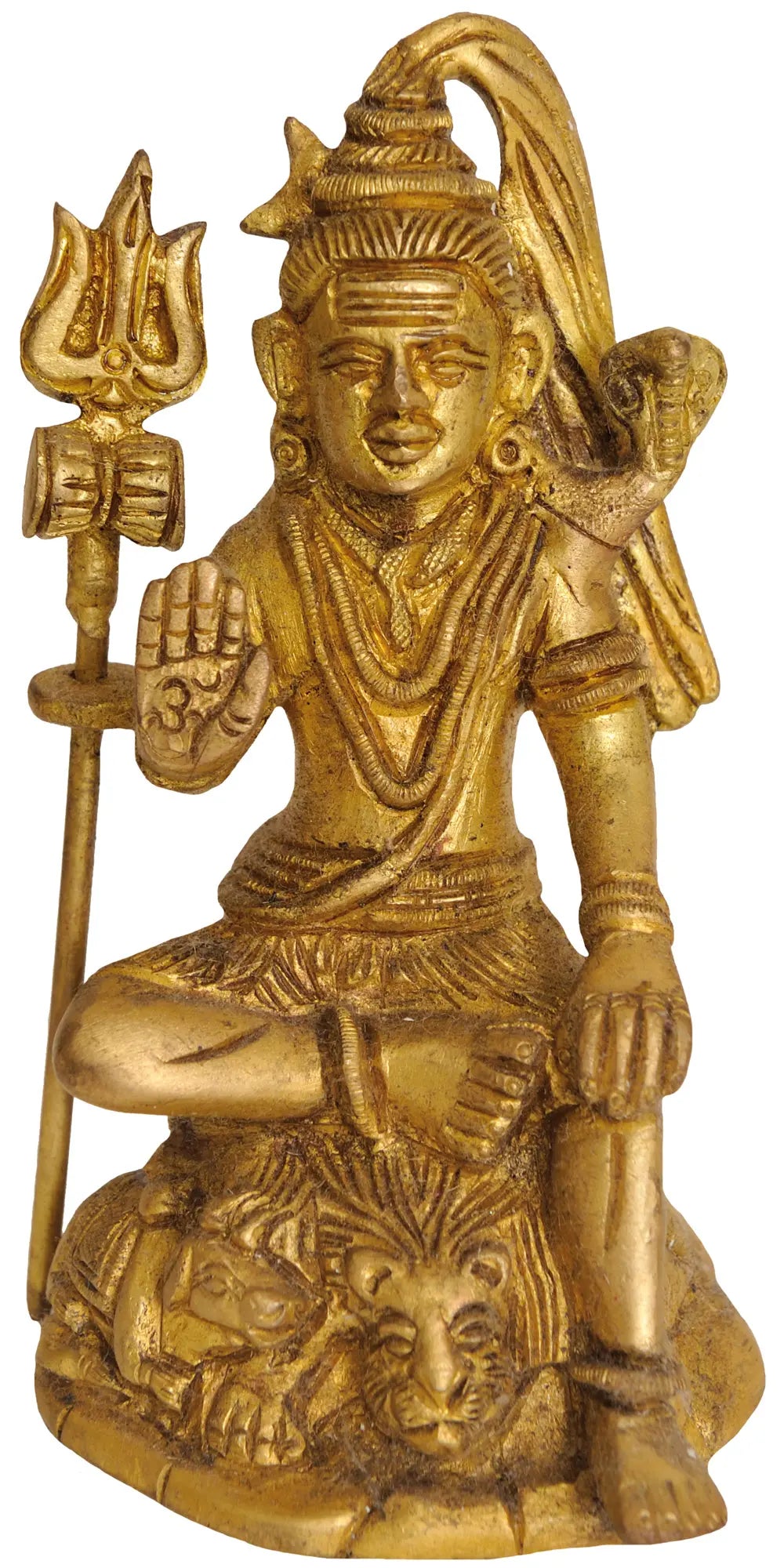 4" Lord Shiva In Brass | Handmade | Made In India