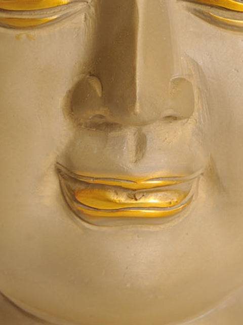 9" Thai Buddha Head In Brass | Handmade | Made In India