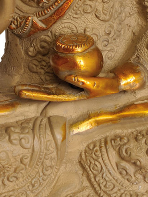 9" Lord Buddha in Preaching Mudra In Brass | Handmade | Made In India