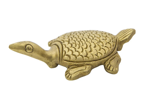 1" Vastu Tortoise Brass Statue Handmade