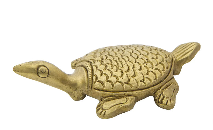 1" Vastu Tortoise Small Statue in Brass | Handmade | Made in India