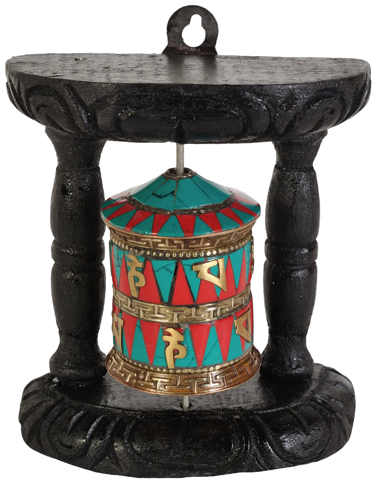 Tibetan Buddhist Enshrined Prayer Wheel