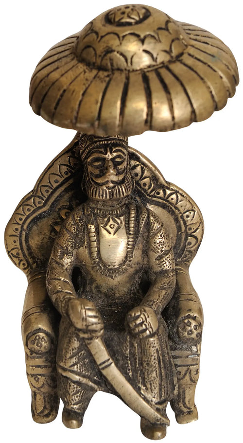 5" Maharaja Agrasen Handmade Brass Statue for Home Decor
