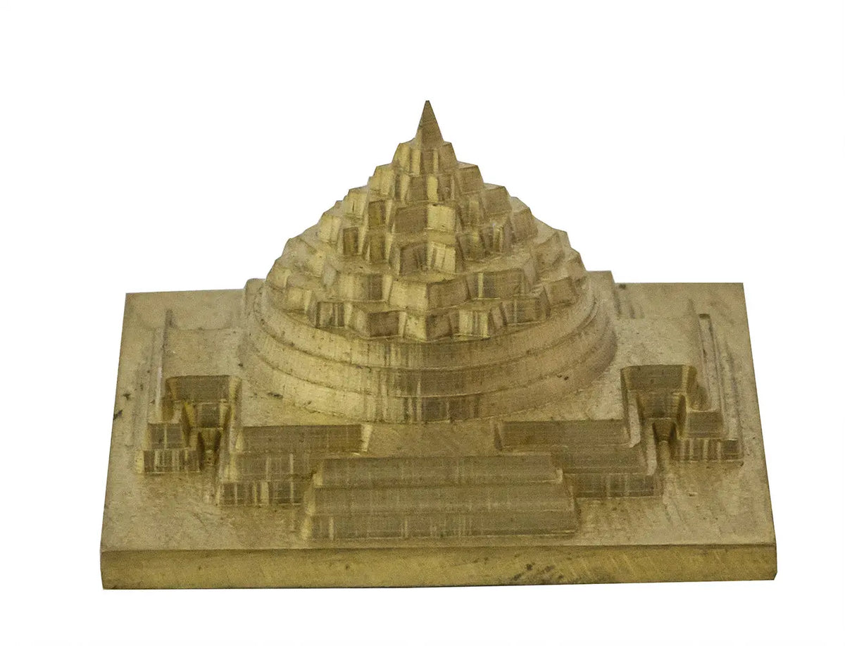 1" Shri Yantra In Brass | Handmade | Made In India