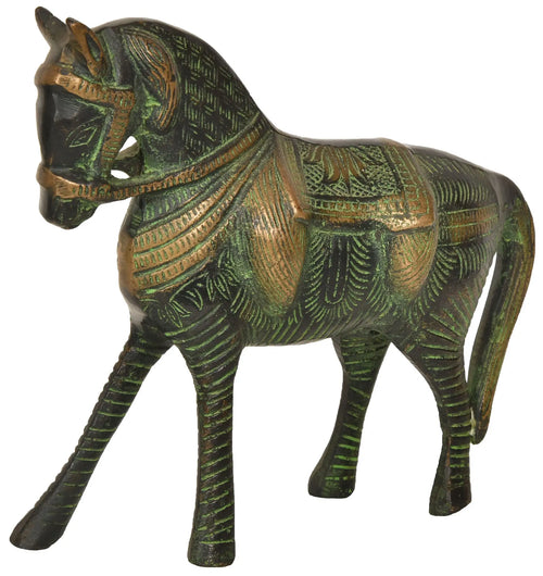 Brass Horse Statue Handmade