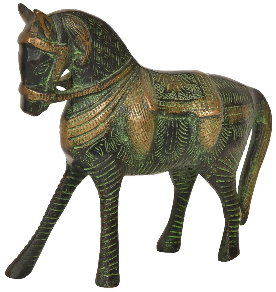 Brass Horse Statue Handmade