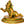 7" Crawling Baby Ganesha Brass Statue | Handmade | Made in India