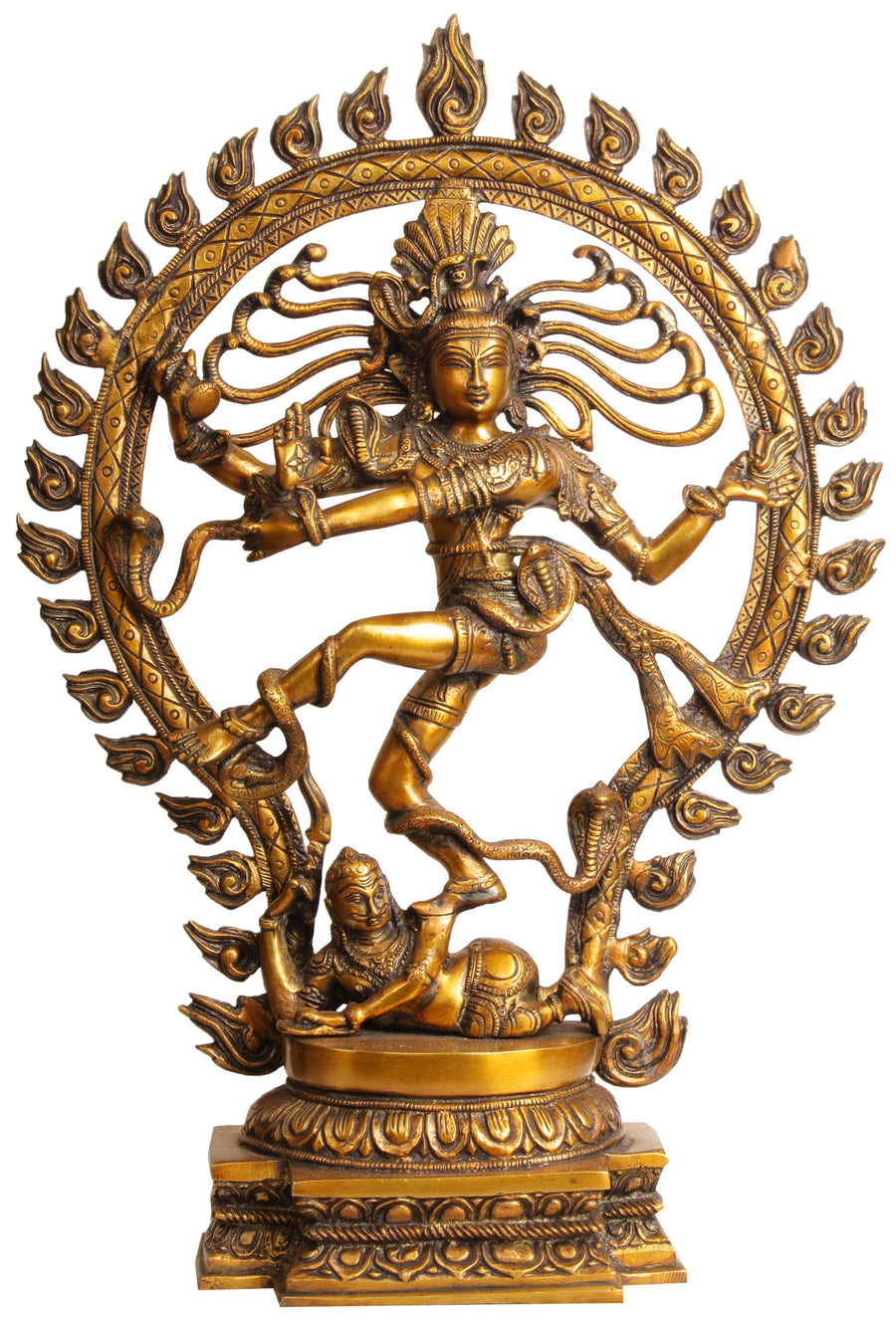 21" Nataraja Handmade Brass Statue for Pooja