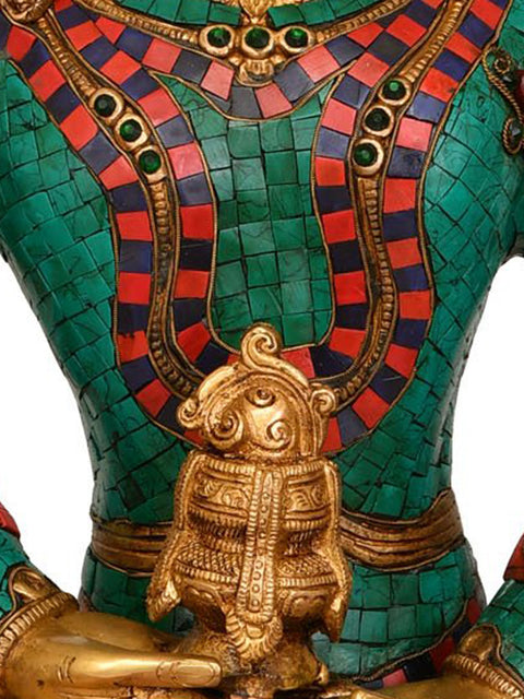 27" Large Size Amitabha Buddha (Tibetan Buddhist Deity) In Brass | Handmade | Made In India