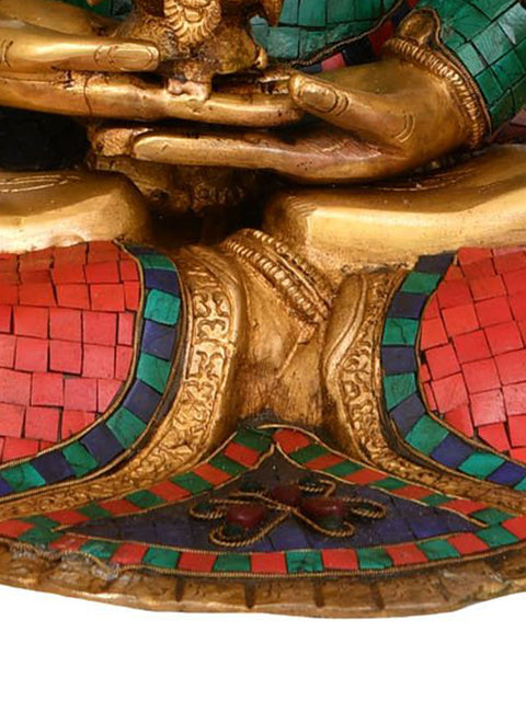 27" Large Size Amitabha Buddha (Tibetan Buddhist Deity) In Brass | Handmade | Made In India