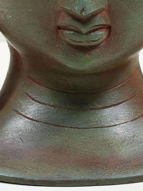 8" Lord Buddha Head In Brass