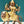 16" Goddess Durga Sitting on Lion In Brass