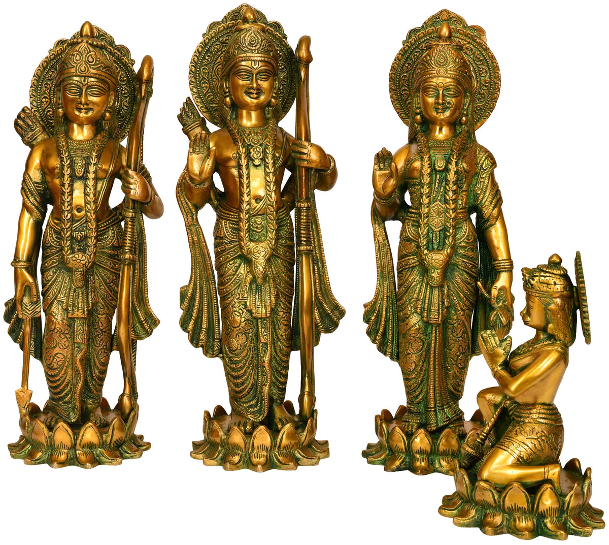 17" Rama Durbar In Brass | Handmade | Made In India
