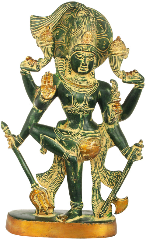 13" The Dancing Shiva In Brass | Handmade | Made In India