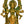 8" Goddess Durga Brass Figurine | Religious Handcrafted Idol