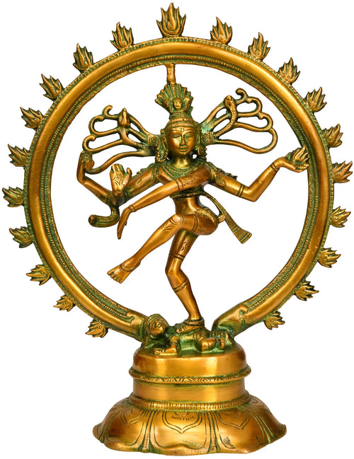 11" Nataraja Brass Statue Handmade