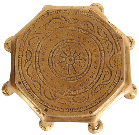 Ritual Puja Chowki in Brass