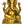 12" Lord Ganesha Seated on Chowki In Brass | Handmade | Made In India
