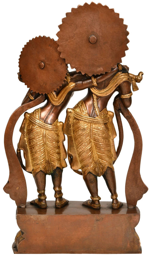 12" Radha Krishna In Brass | Handmade | Made In India
