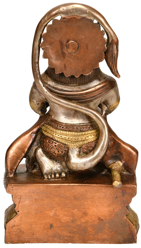 7" Lord Hanuman In Brass | Handmade | Made In India