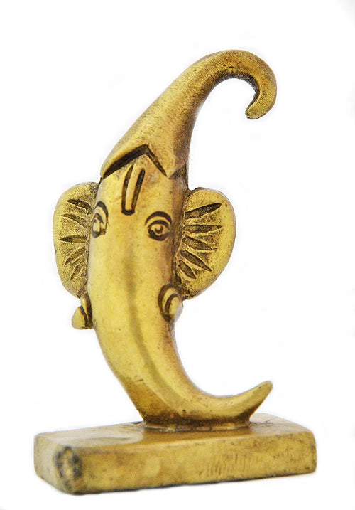 3" Small Chilly Ganesha Brass Idol Handmade