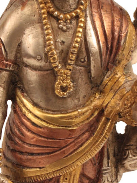 8" Brass Dhanvantari Idol - The Physician of the Gods | Handmade | Made in India