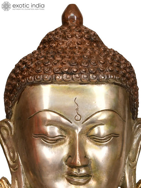 12" Tibetan Buddhist God Healing Buddha In Brass | Handmade | Made In India