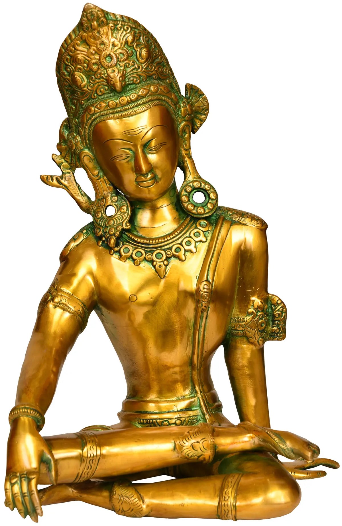 Lord Indra Brass Statue | Handmade | Made In India