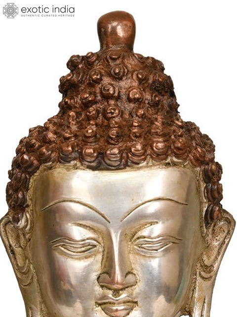 9" Lord Buddha in Preaching Mudra -Tibetan Buddhist Deity In Brass | Handmade | Made In India