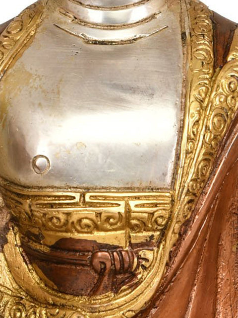 9" Lord Buddha in Preaching Mudra -Tibetan Buddhist Deity In Brass | Handmade | Made In India