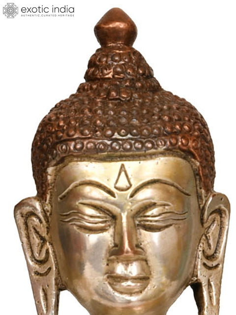8" Meditating Lord Buddha with Pindapatra -Tibetan Buddhist In Brass | Handmade | Made In India