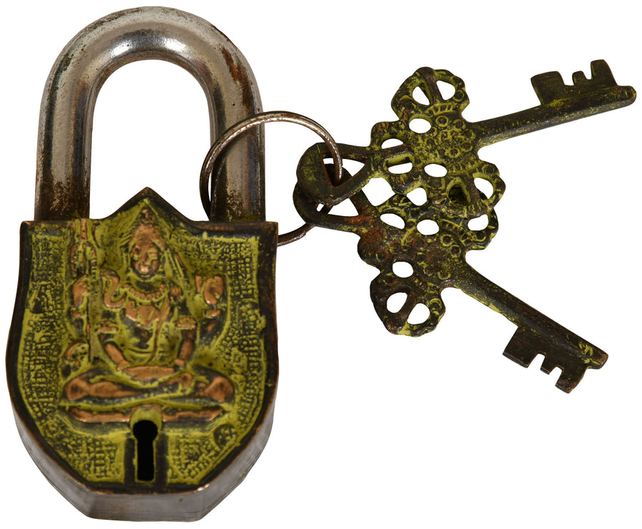 Brass Lord Shiva Auspicious Lock Statue