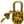 Goddess Durga Temple Lock in Brass