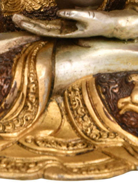 11" Tibetan Buddhist Medicine Buddha In Brass | Handmade | Made In India
