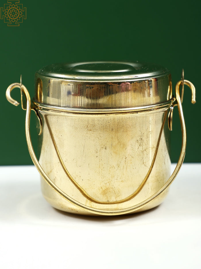 Brass Ghee Container Statue